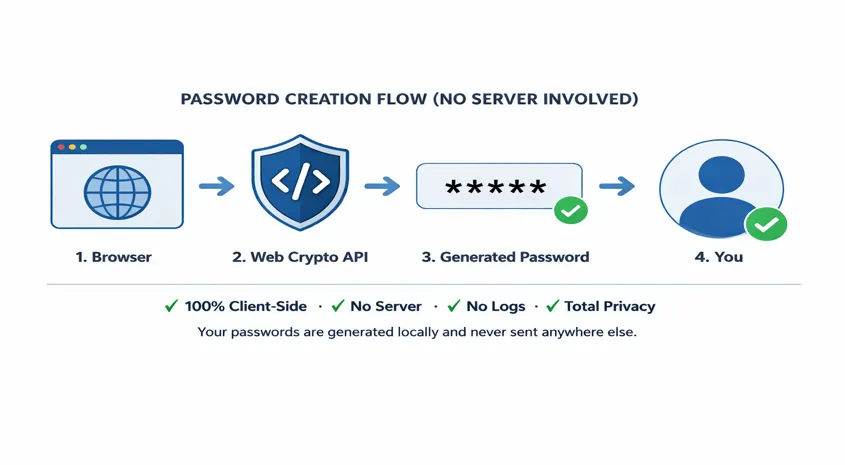 Password creation flow chart